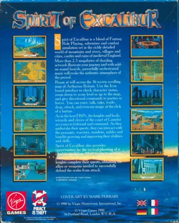 Spirit of Excalibur_Disk1 box cover back